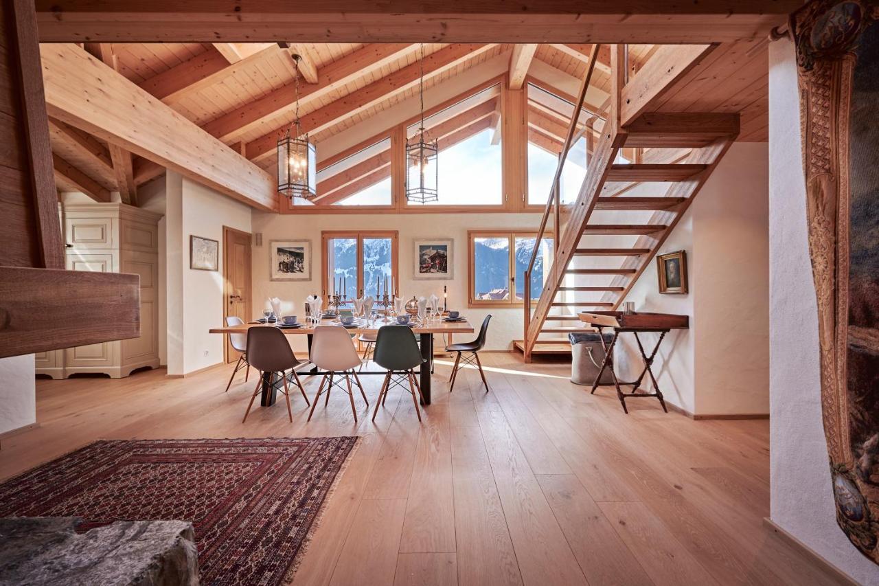 Chalet Bärgsunna Penthouse Wengen Exterior foto