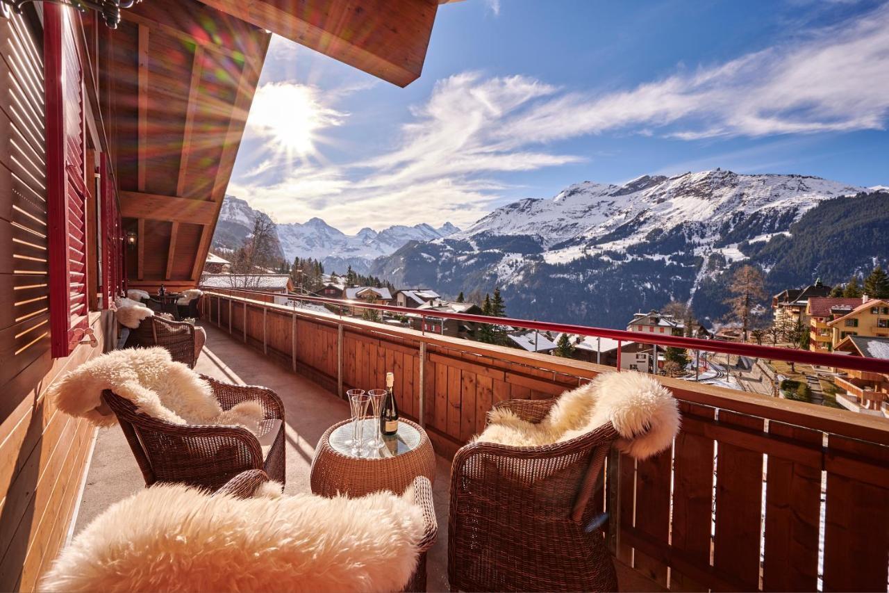 Chalet Bärgsunna Penthouse Wengen Exterior foto