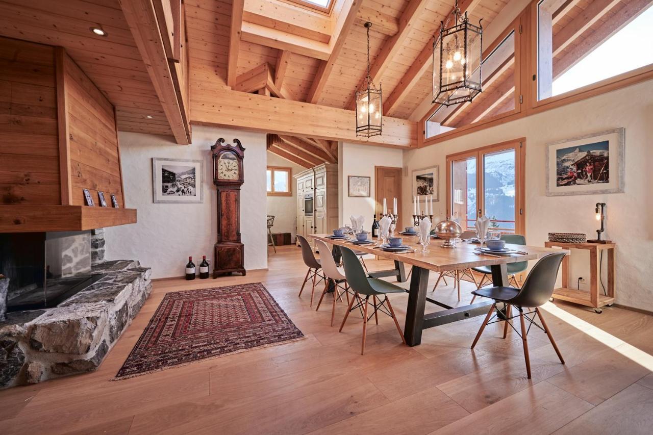 Chalet Bärgsunna Penthouse Wengen Exterior foto
