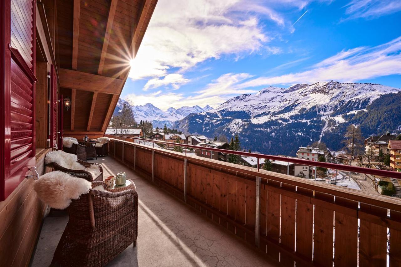 Chalet Bärgsunna Penthouse Wengen Exterior foto