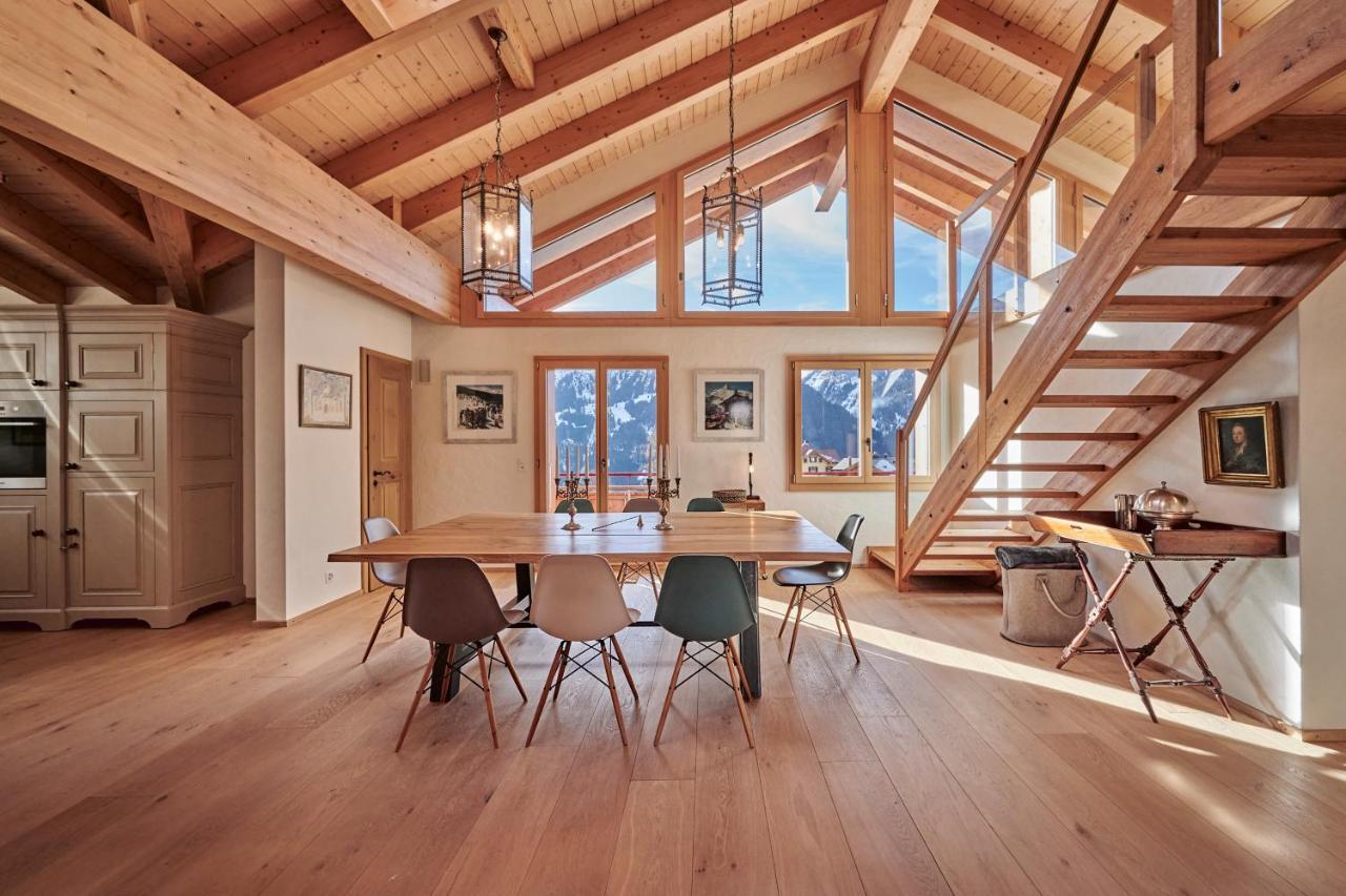 Chalet Bärgsunna Penthouse Wengen Exterior foto